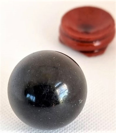 Shungite sphere (with stand)