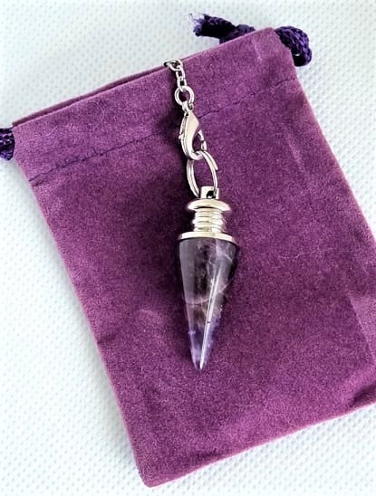 Amethyst Pendulum with pouch