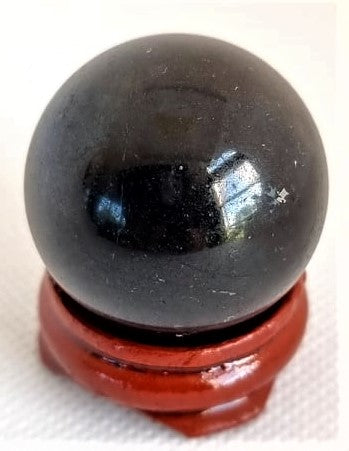 Shungite sphere (with stand)